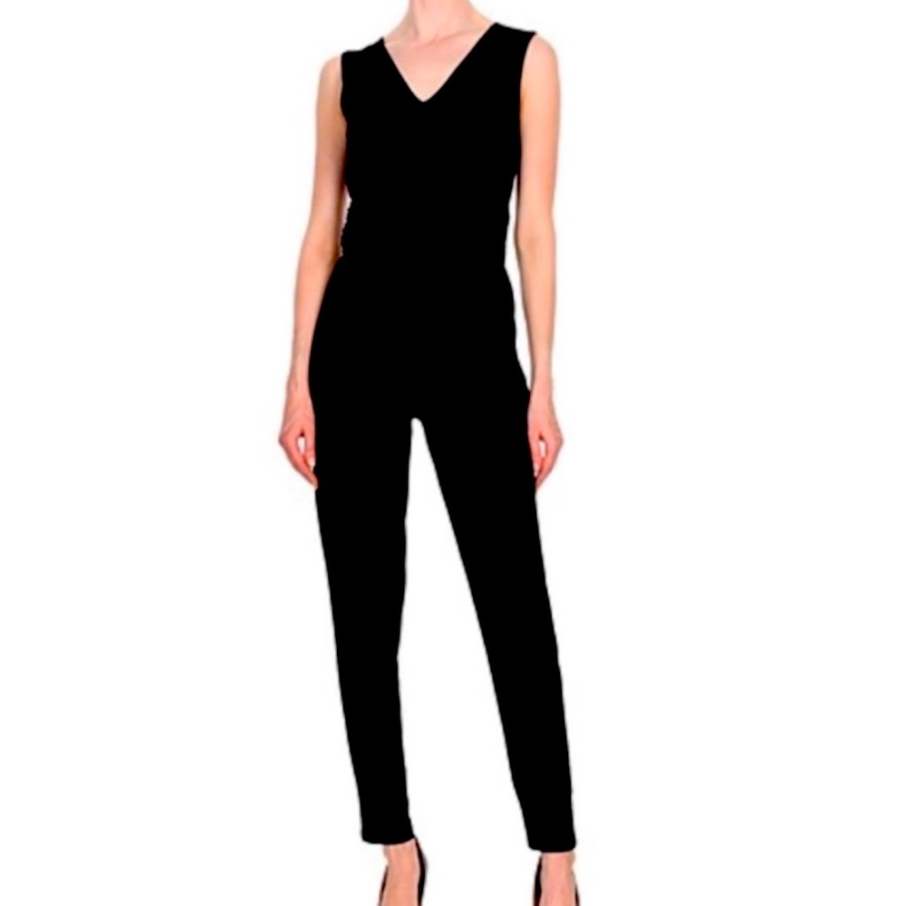 Michael Kors sleeveless black jumpsuit